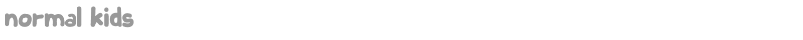 Normal Kids font preview